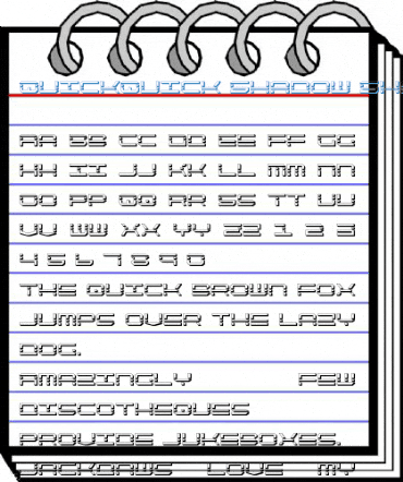 QuickQuick Shadow Shadow Font