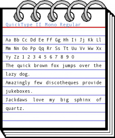QuickType II Mono Font