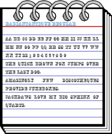RadiantAntique Regular Font
