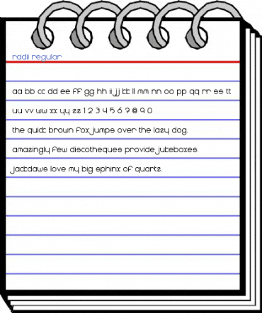 Radii Regular Font