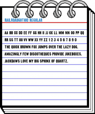 RailroadGothic Regular Font