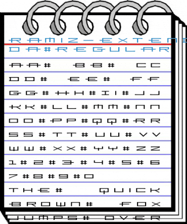 Ramiz-ExtendedA Regular Font