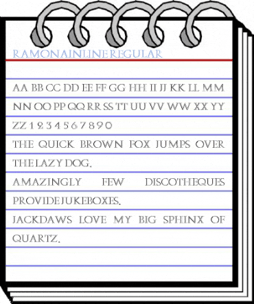 RamonaInline Regular Font