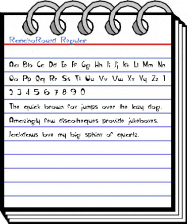 RanchoRound Regular Font