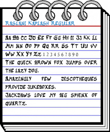Raslani Kaplash Regular Font