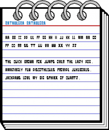RATANEGRA RATANEGRA Font