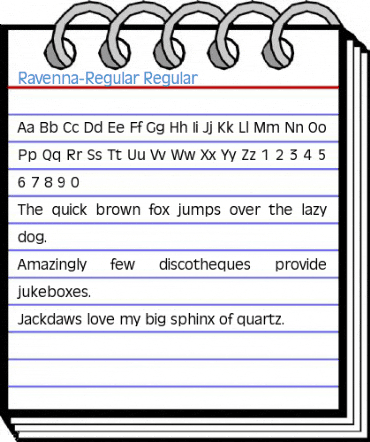 Ravenna-Regular Regular Font