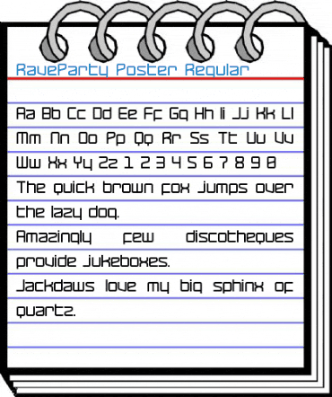 RaveParty Poster Regular Font