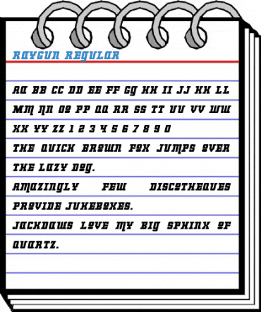 RayGun Regular Font
