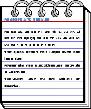 RayzorBlunt Regular Font