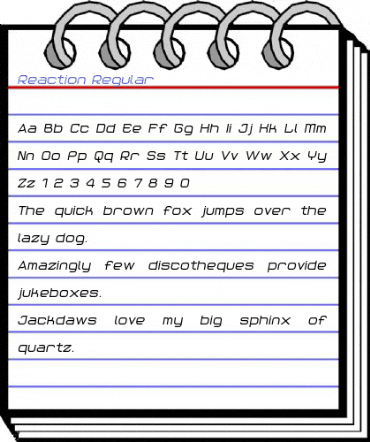 Reaction Regular Font