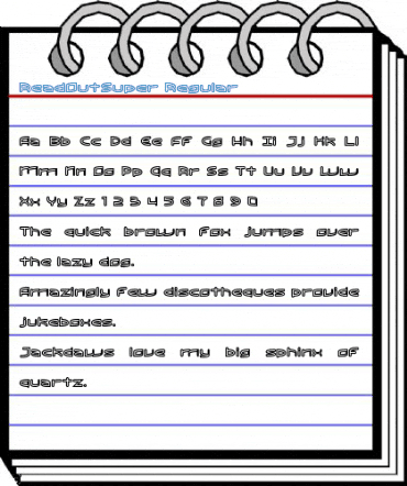 ReadOutSuper Regular Font