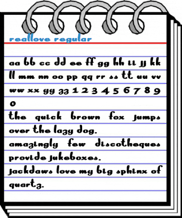 RealLove Regular Font