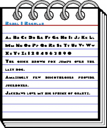 Rebel 1 Regular Font