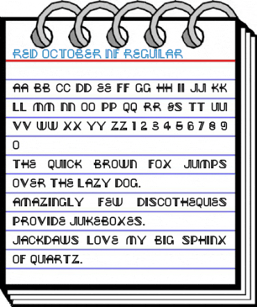 Red October NF Regular Font