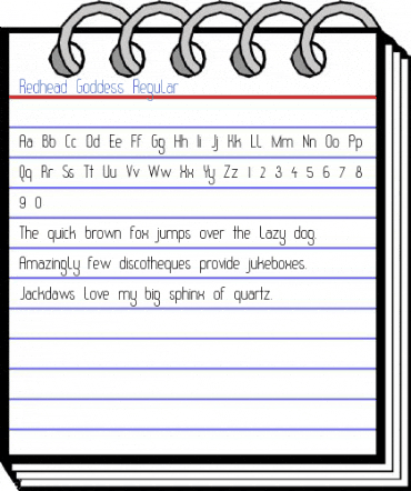 Redhead Goddess Regular Font