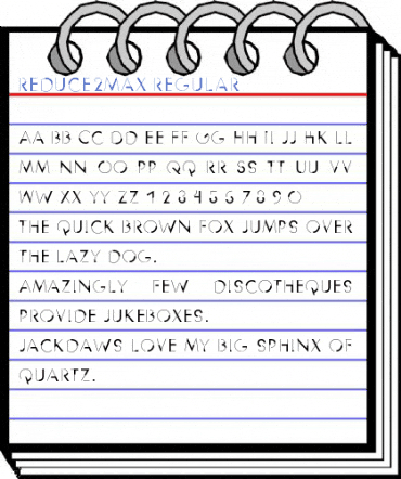 Reduce2Max Regular Font