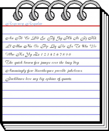 Regency Regular Font