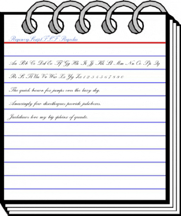 RegencyScriptFLF Regular Font