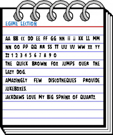 egime lection Font