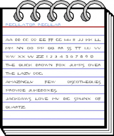 Regulator Regular Font