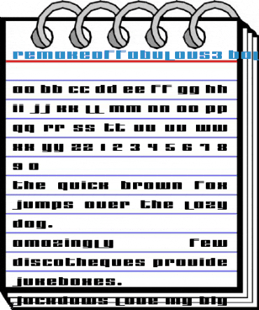 remakeoffabulous3 Bold Font