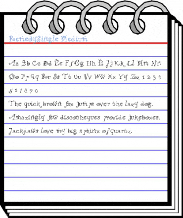 RemedySingle Medium Font