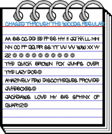 Chased Through The Woods Regular Font