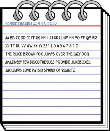 Rennie Mackintosh ITC Bold Font