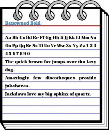 Renowned Bold Font