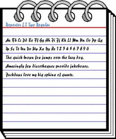 Reporter LT Two Regular Font