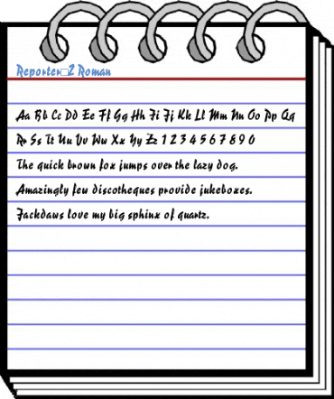 Reporter#2 Roman Font