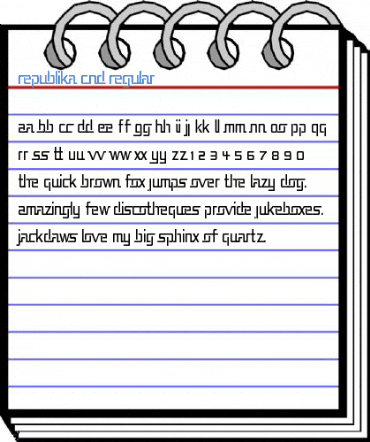 Republika Cnd Regular Font