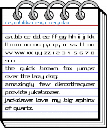 Republika Exp Regular Font