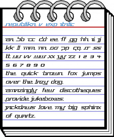 Republika V Exp Italic Font