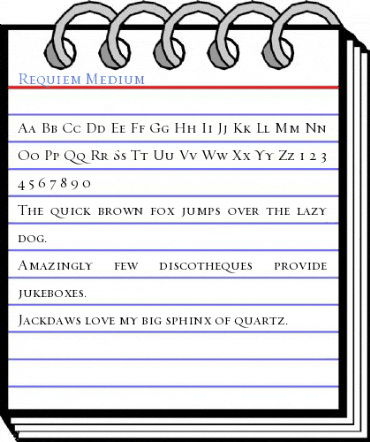 Requiem Medium Font