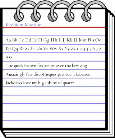 Requiem Medium Font