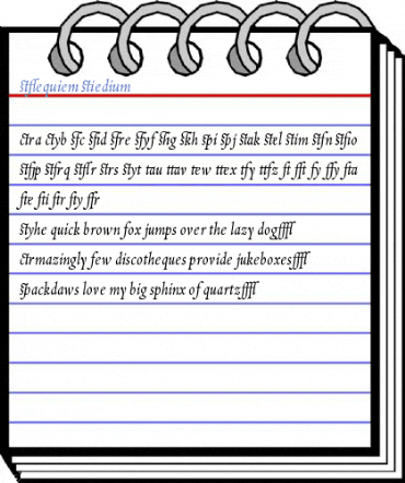 Requiem Medium Font