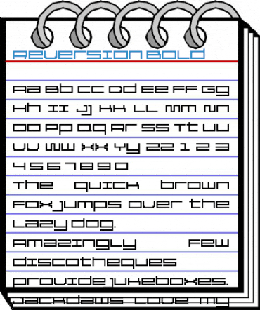Reversion Bold Font