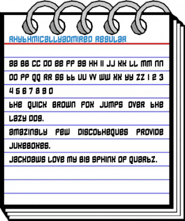 RhythmicallyAdmired Font