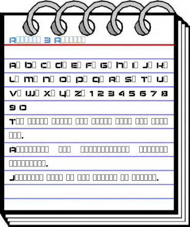 Rhythms 3 Regular Font