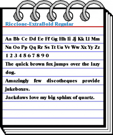 Riccione-ExtraBold Regular Font