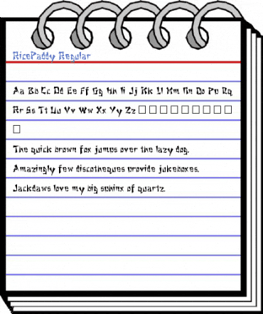RicePaddy Regular Font