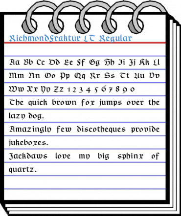 RichmondFraktur LT Regular Font