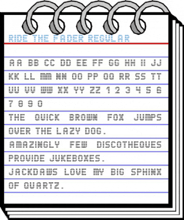 Ride the Fader Regular Font