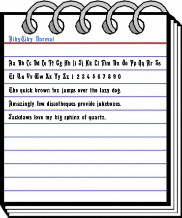 RikyTiky Normal Font