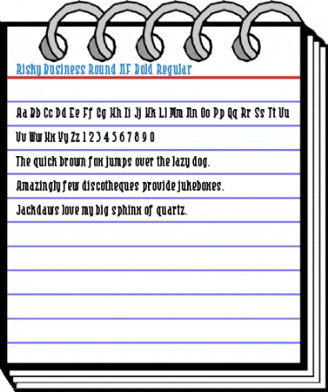 Risky Business Round NF Bold Regular Font