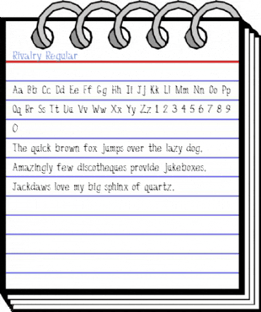 Rivalry Regular Font