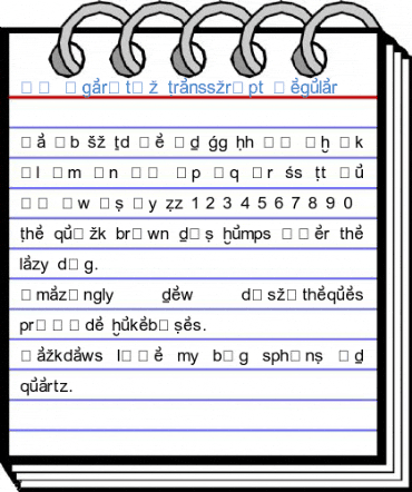 RK Ugaritic Transscript Regular Font