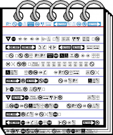 RoadSign Medium Font